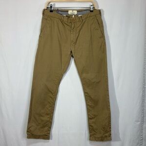 🧮Scotch & Soda Moore tan khaki flat front chinos